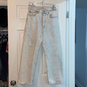 Levi’s Ribcage straightJeans Light Acid Wash